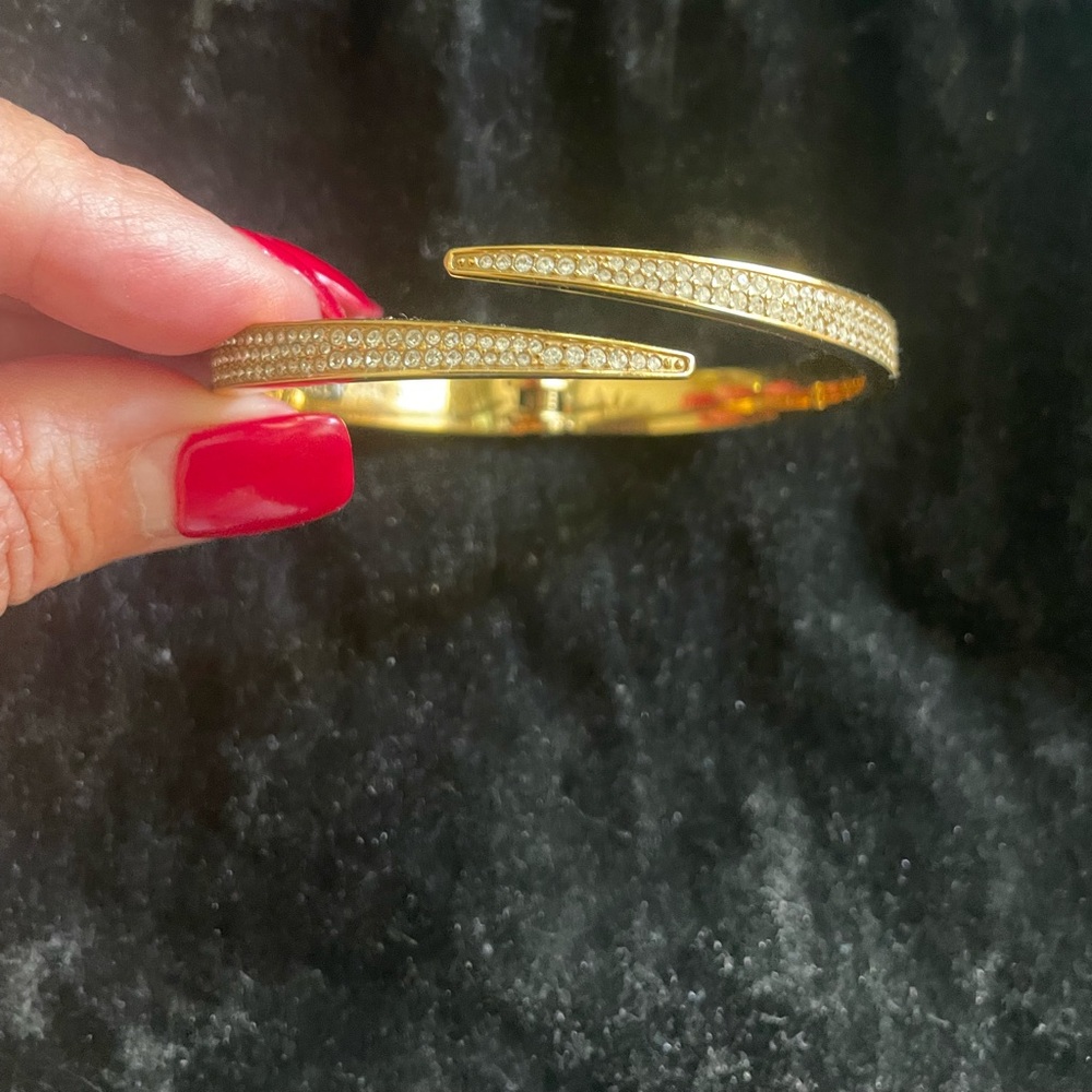 Michael Kors Gold plated Crystal Bangle